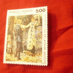 Timbru Franta 1991 Pictura - Renoir ,1valoare stampilata