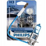 Cumpara ieftin Bec Halogen H3 Philips WhiteVision Ultra 12V, 55W