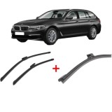 Cumpara ieftin Set 3 stergatoare BMW Seria 5 Touring (G31) 2017 - 2022, pentru parbriz si luneta, Bosch Aerotwin