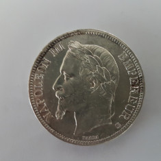 Franta 5 Francs 1867 Argint are 26 gr.Napoleon III