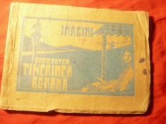 Carnet Tinerimea Romana ,Carol II - 16 Ilustratii--Dansuri, Costume Populare