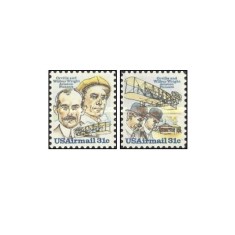 Statele Unite 1979 - Pionierii aviației - Frații Wright, serie neuzata