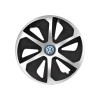 Set 4 capace roti Roco Gri-Negru R16 Compatibil Cu VW, Autohelix MSA
