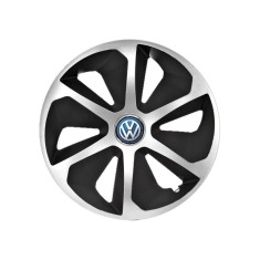 Set 4 capace roti Roco Gri-Negru R16 Compatibil Cu VW