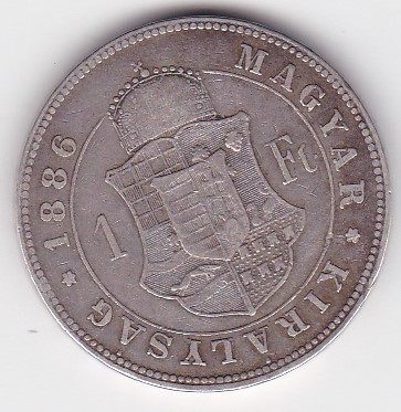 UNGARIA 1 Forint 1886