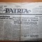 ziarul patria 28 noiembrie 1930-procesul maresalului averescu,maramures,regele