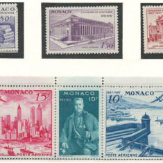 Monaco 1947 Mi 331/36 MNH - Expozitia internationala de timbre CIPEX, New York