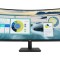 Monitor curbat Second Hand HP P34hc G4, 34&amp;quot;, VA, WQHD, DisplayPort, HDMI, USB-C- 65W, Vesa, 3500:1, 5ms NewTechnology Media