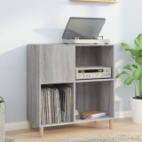 vidaXL Dulap pentru discuri gri sonoma 84,5x38x89 cm lemn compozit