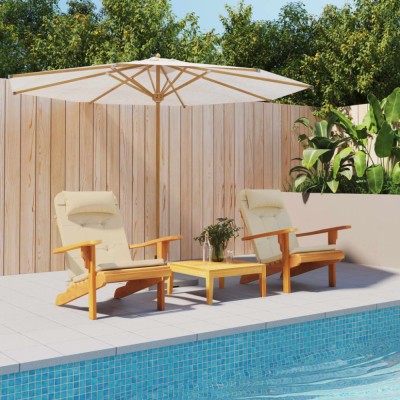 vidaXL Perne pentru scaun Adirondack, 2 buc, bej, textil oxford 361833 foto