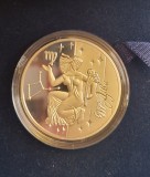 Ucraina, Ukraine, 5 Hryven, Grivne, 2008, KM#507 Virgo, Fecioara, ZODIAC, cutie, Argint, tiraj 15000, Europa