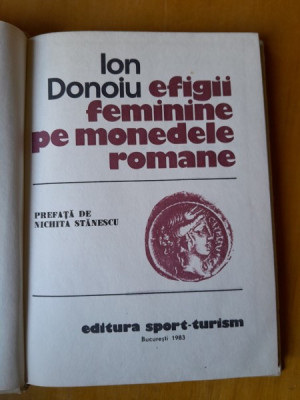 Ion Donoiu,Efigii feminine pe monedele romane foto