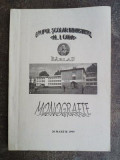 Monografie Grupul scolar industrial Al.I.Cuza Barlad
