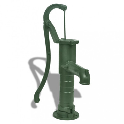 vidaXL Pompă de apă manuală de grădină, fontă foto