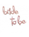 Baloane Folie Rose Gold BRIDE TO BE - 132x40 cm
