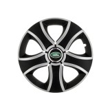 Set 4 Capace Roti 14 inchi (R14) Bis Gri-Negru, Compatibile Cu Land Rover