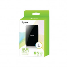 Hard disk extern APACER AC233 1TB 2.5 inch USB 3.1 Black foto