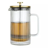 Infuzor din sticla, aparat cu piston pentru cafea, ceai sau ierburi, capacitate 1000 ml, Klausberg