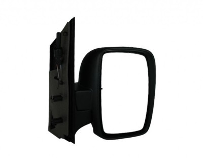 Oglinda exterioara Citroen Jumpy, Fiat Scudo, Peugeot Expert, 02.2007-, Dreapta, Crom, manuala,prin cablu, Fara incalzire, carcasa neagra, Convex, Vi foto
