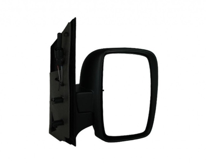 Oglinda exterioara Citroen Jumpy, Fiat Scudo, Peugeot Expert, 02.2007-, Dreapta, Crom, manuala,prin cablu, Fara incalzire, carcasa neagra, Convex, Vi
