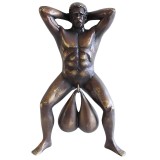 Sonerie Amuzanta, Doorball, din rasina, Usor de montat la orice usa de intrare, 12 x 8 cm, Statuie amuzanta cu detalii comice, Oem