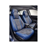 Huse scaune auto universale fractionate 9D Premium fata si spate albastru gri antracit Cod: HNG1407-2