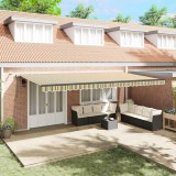 vidaXL Cortina Retractabilă cu Verde și galben 600 &times; 300 cm țesătură 3331692