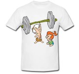 Tricou &quot; Bam bam Flintstones strong &quot;