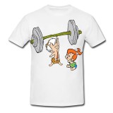Tricou &quot; Bam bam Flintstones strong &quot;