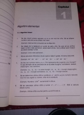 INFORMATICA CULEGERE DE PROBLEME CL.IX -XI CARMEN POPESCU,stare FB,T.GRATUIT foto