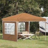 vidaXL Cort de Petrecere Pop-up Bej 288 x 288 x 245 cm Material Oxford 42019760