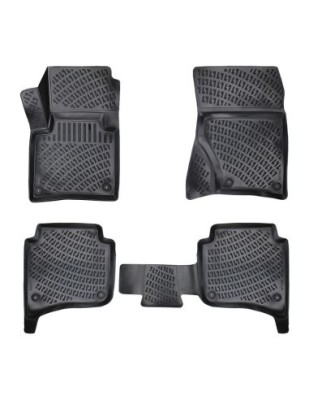 Set covorase auto din cauciuc tip tavita Volkswagen Touareg II 2010-2018 foto