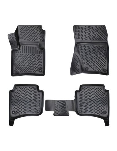 Set covorase auto din cauciuc tip tavita Volkswagen Touareg II 2010-2018