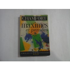 Maximes et Pensees - Chamfort - Editions Mille et une nuits - 1997