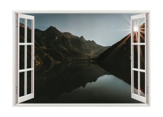 Autocolant decorativ, Fereastra, Natura si peisaje, Multicolor, 85 cm, 2494ST foto