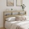 Gossi tablie de pat cu dulap si led, stejar sonoma, 180x17x102 cm