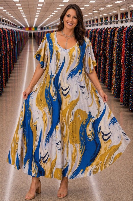 Rochie Maxi din Vascoza cod 0029Marimea