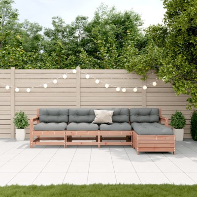 Gossi set mobilier de gradina cu perne, 5 piese, lemn masiv douglas foto