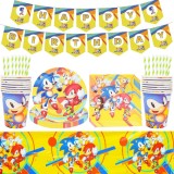 Set aniversar Nesloonp, plastic/textil/carton, multicolor, 66 piese