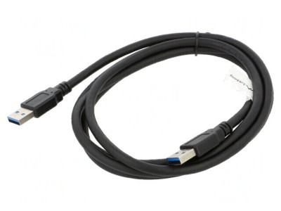 Cablu USB 3.0 A-A nichelat 1,8m PVC foto