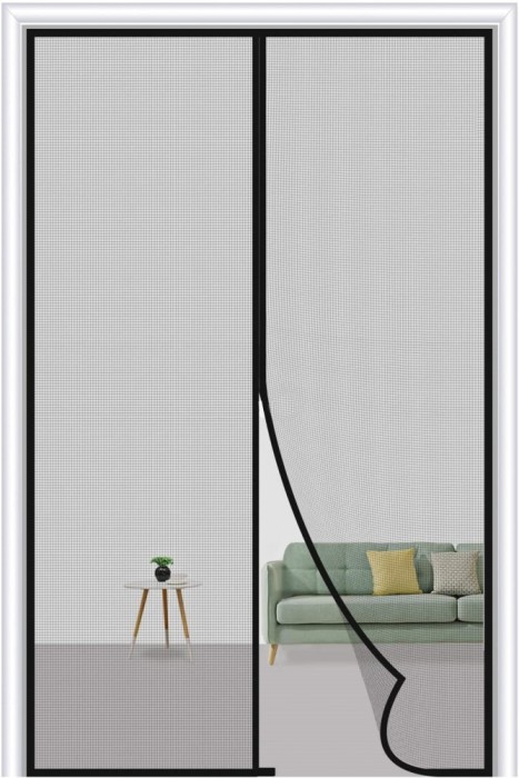 Perdea Cu Magneti Anti Insecte 210 X 100 cm Magneti Si Arici Pe Toata Lungimea