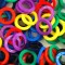 Inele Chei, marime mare, diverse culori, set 200 bucati