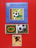 PARAGUAY, FOTBAL - COLIȚĂ + SERIE COMPLETĂ MNH