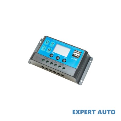 Regulator tensiune pentru panou solar 10a 12v/24v 2x port usb bk87454 Alta marca Alt model #7 foto