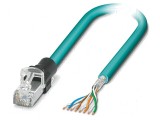 Patch cord S/UTP 5 litat Cu PUR albastru deschis 1m