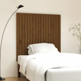 Tăblie de pat pentru perete, maro miere, 108x3x110 cm, lemn pin, vidaXL