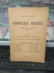Repertoriu de formulare juridice, ediția II revăzută, adăugită și complectată, Lascăr Davidoglu, cuprinde 735 formulare, București 1942, 105