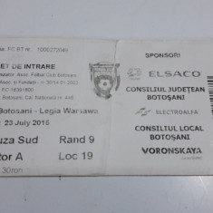 Bilet FC Botosani - LEGIA VARSOVIA