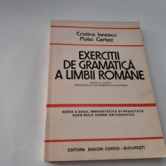 Exercitii de gramatica a limbii romane-Cristina Ionescu,Matei Cerkez RF15/4