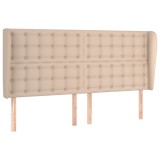Cumpara ieftin Tablie pat cu aripioare cappuccino 163x23x118/128 cm piele eco